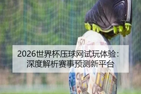 2026世界杯压球网试玩体验：深度解析赛事预测新平台